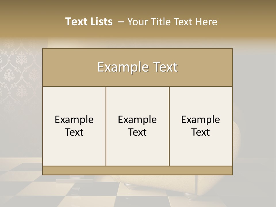 Furniture Light Design PowerPoint Template