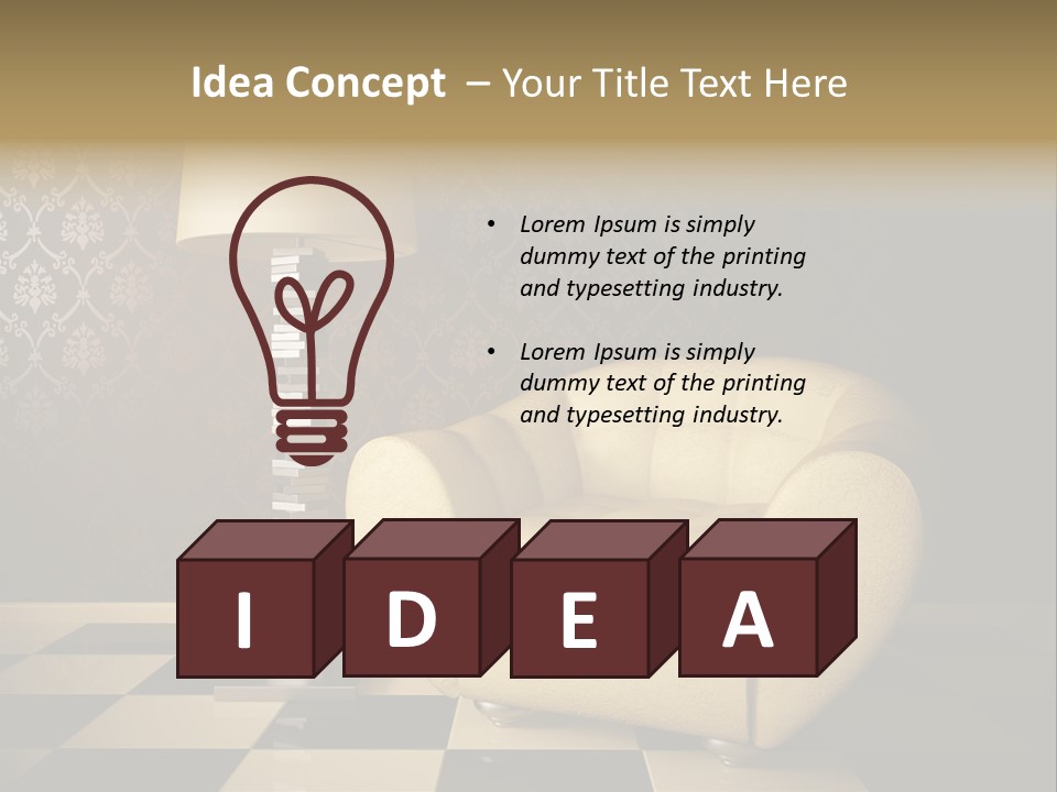 Furniture Light Design PowerPoint Template