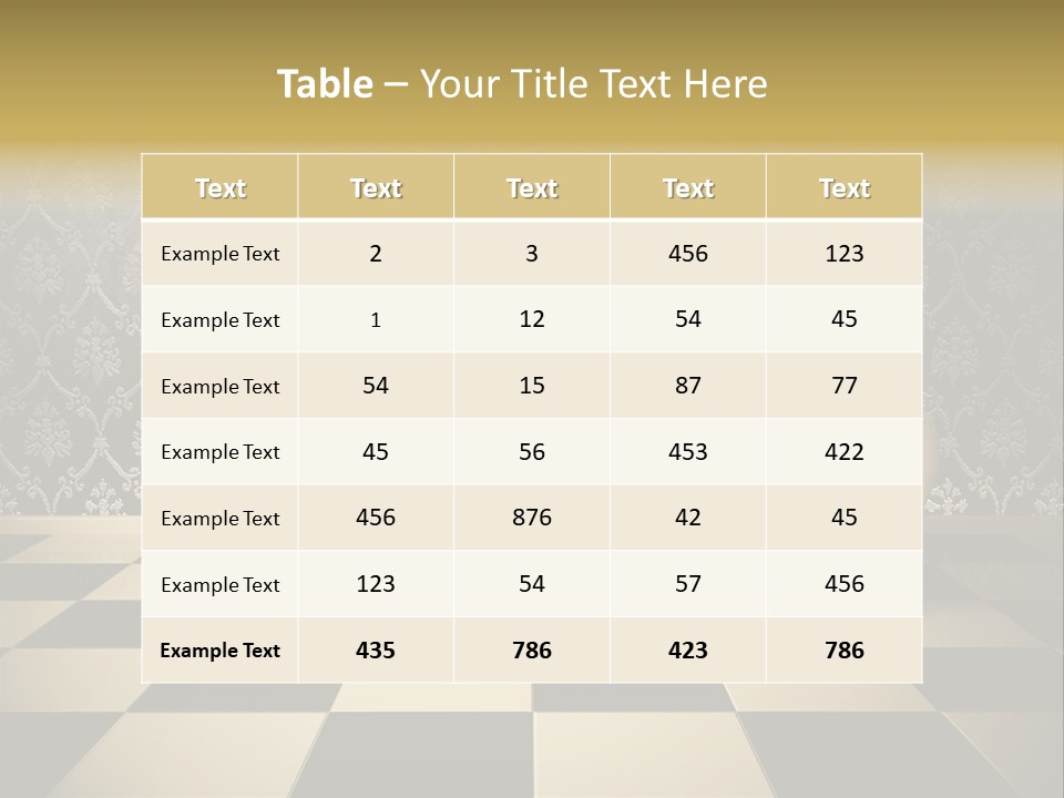 Floor Design Milky PowerPoint Template