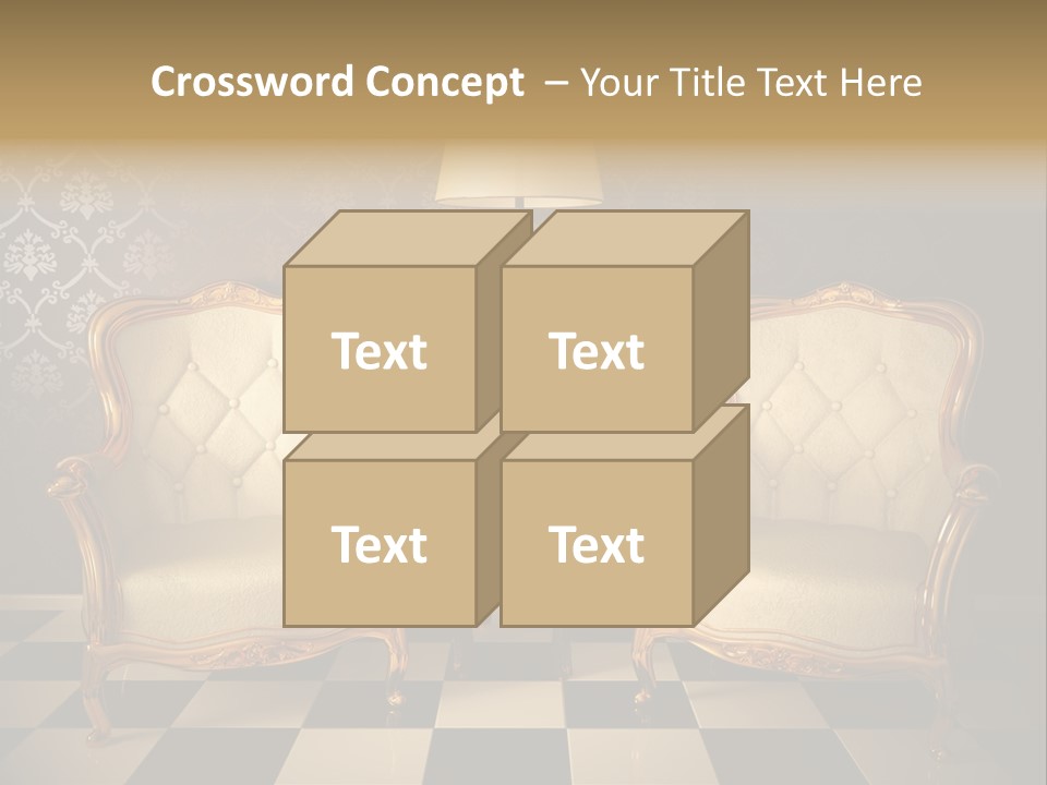 Living Pattern Furniture PowerPoint Template