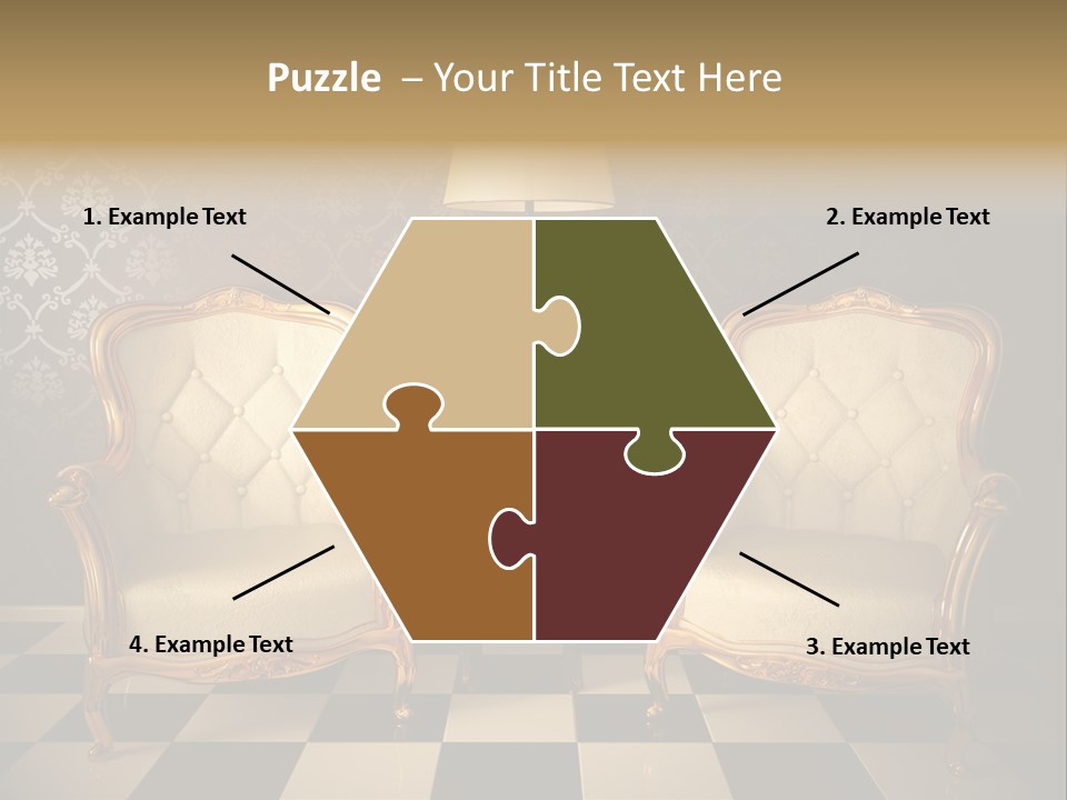 Living Pattern Furniture PowerPoint Template