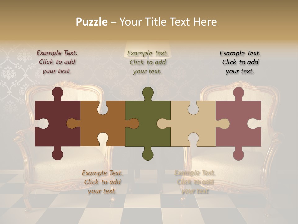 Living Pattern Furniture PowerPoint Template