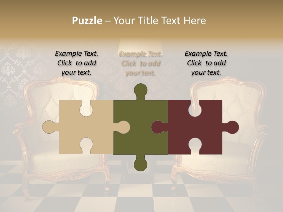 Living Pattern Furniture PowerPoint Template