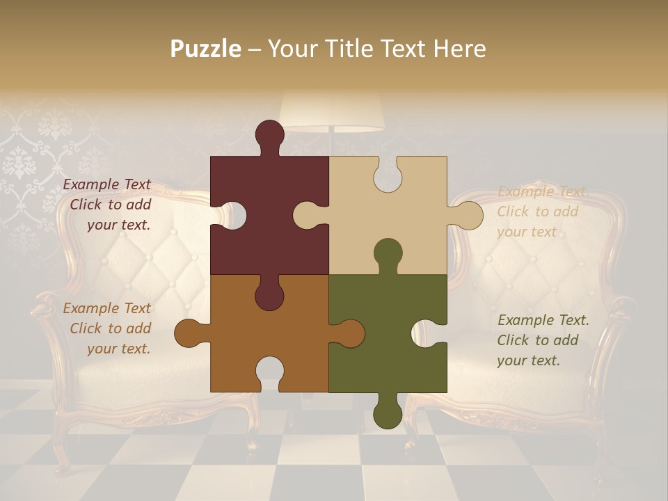 Living Pattern Furniture PowerPoint Template