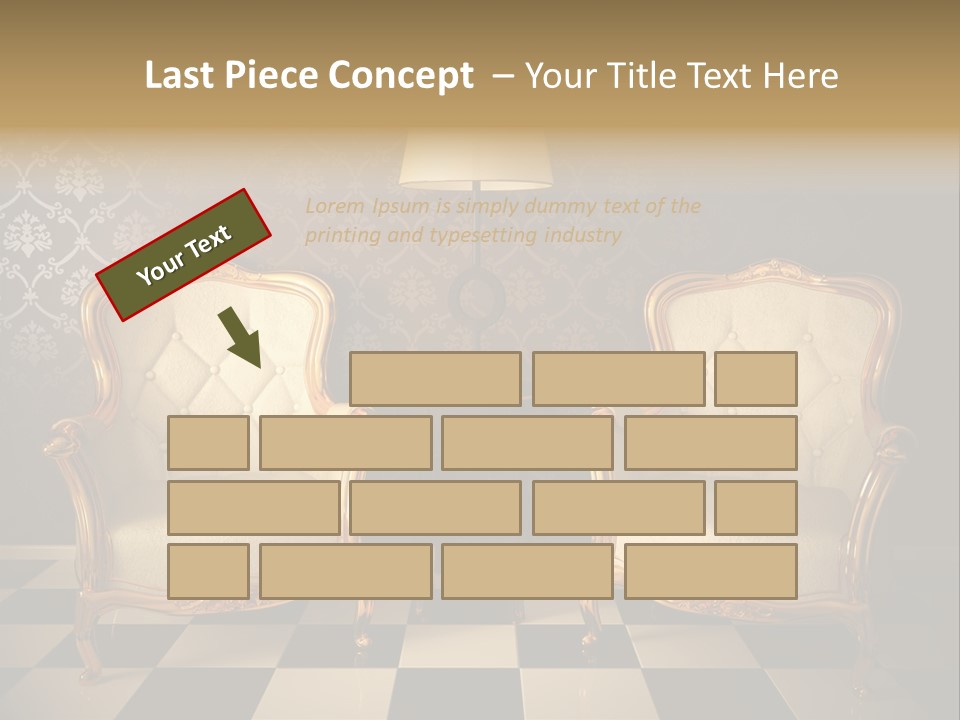 Living Pattern Furniture PowerPoint Template