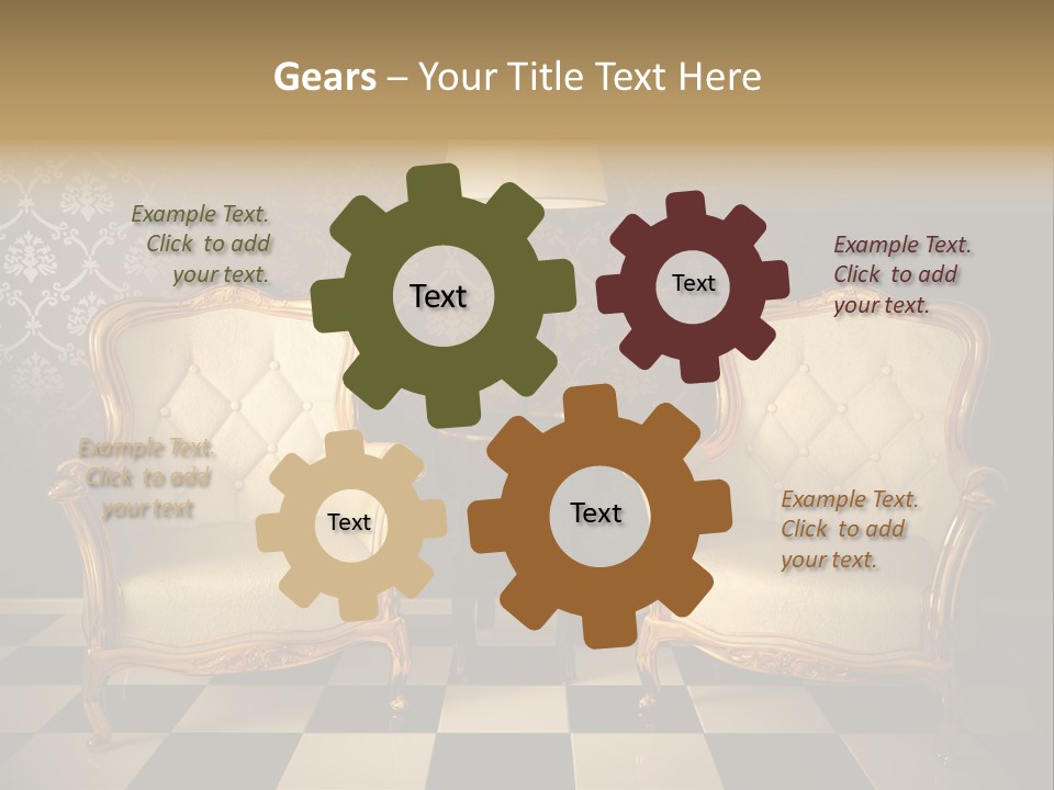 Living Pattern Furniture PowerPoint Template