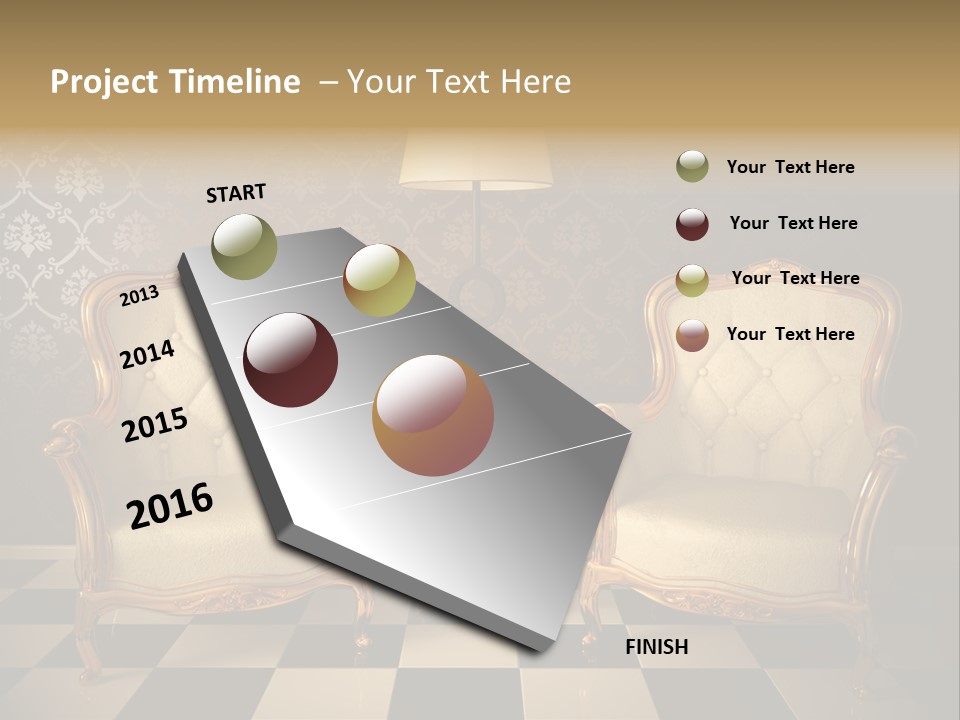 Living Pattern Furniture PowerPoint Template