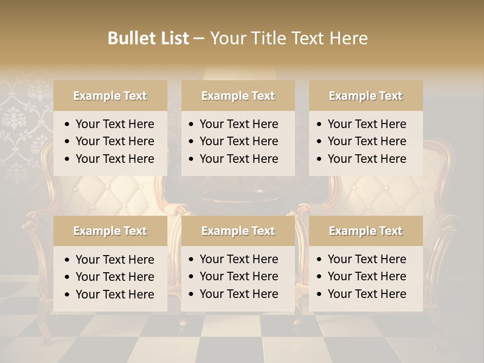 Living Pattern Furniture PowerPoint Template