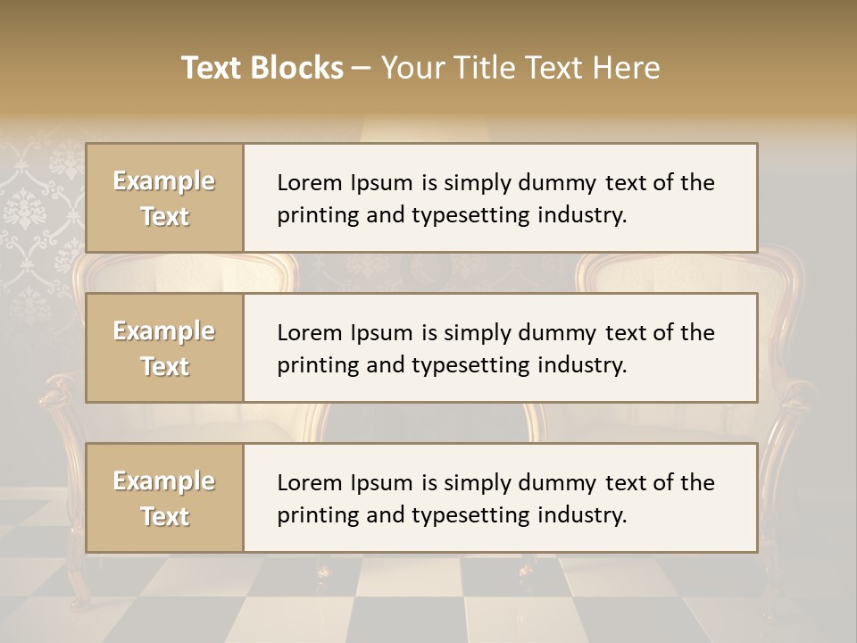 Living Pattern Furniture PowerPoint Template