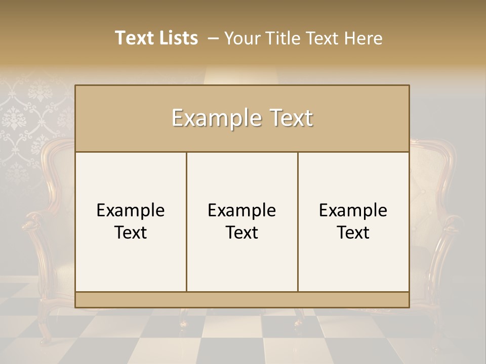 Living Pattern Furniture PowerPoint Template