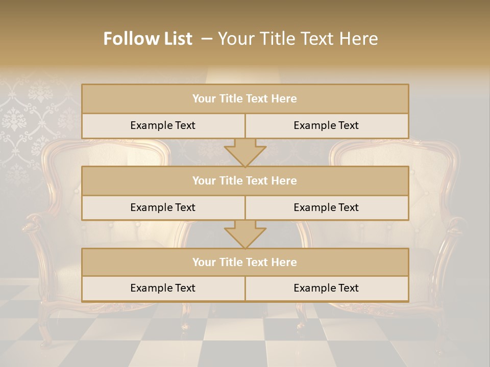 Living Pattern Furniture PowerPoint Template