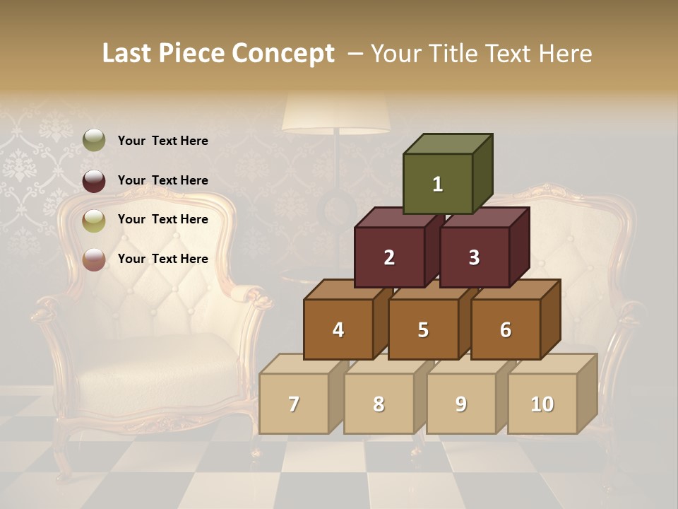 Living Pattern Furniture PowerPoint Template