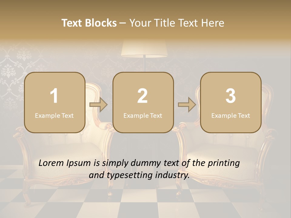 Living Pattern Furniture PowerPoint Template