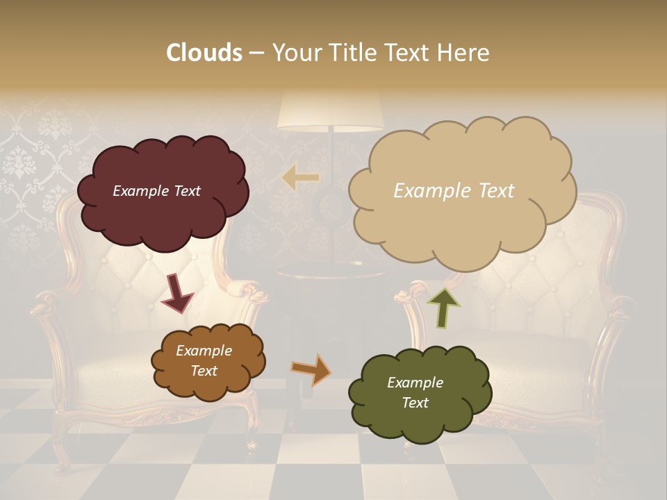 Living Pattern Furniture PowerPoint Template