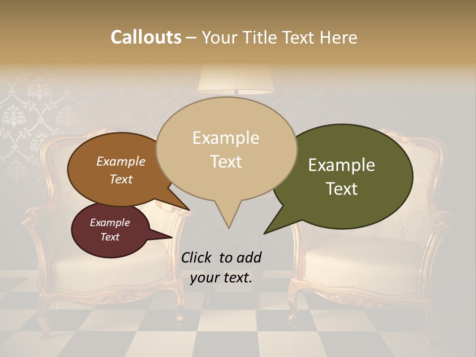 Living Pattern Furniture PowerPoint Template