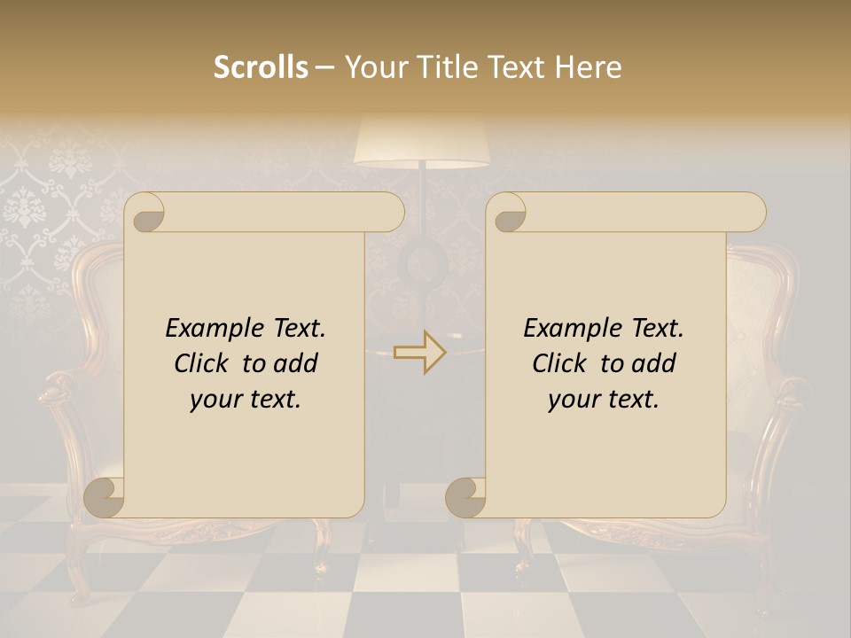 Living Pattern Furniture PowerPoint Template
