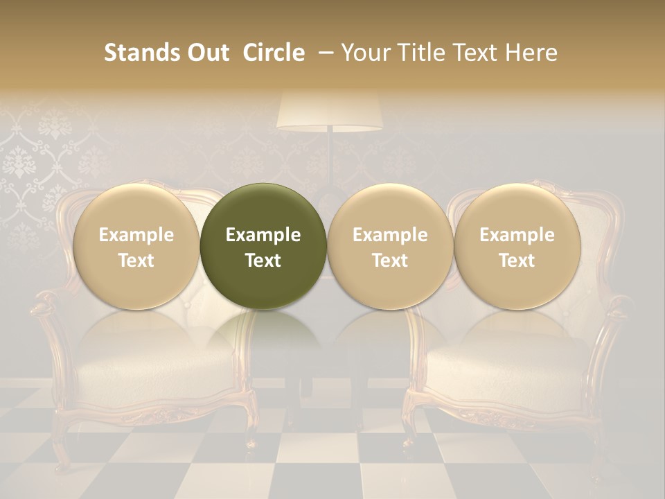 Living Pattern Furniture PowerPoint Template