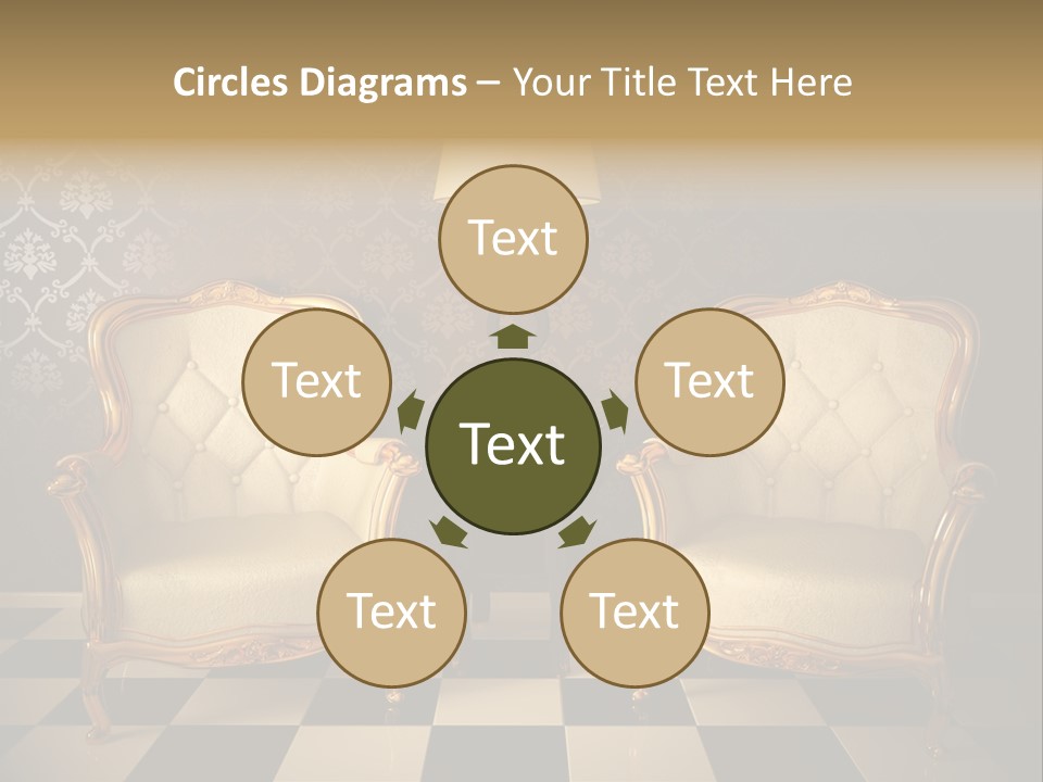 Living Pattern Furniture PowerPoint Template