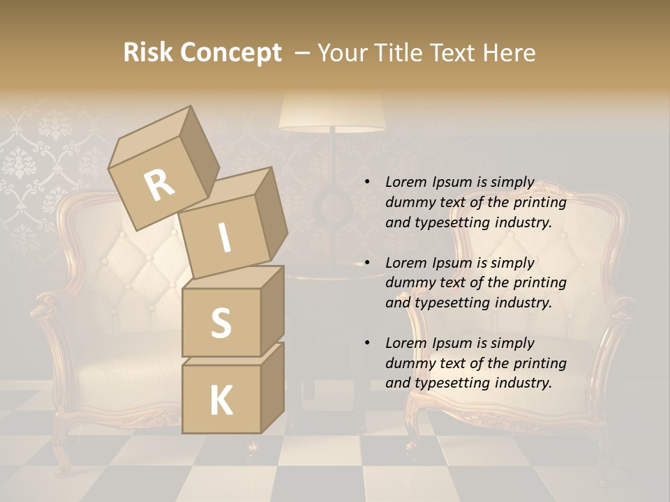 Living Pattern Furniture PowerPoint Template