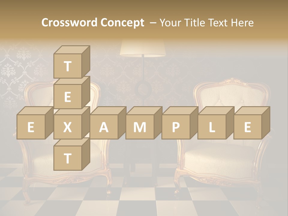 Living Pattern Furniture PowerPoint Template