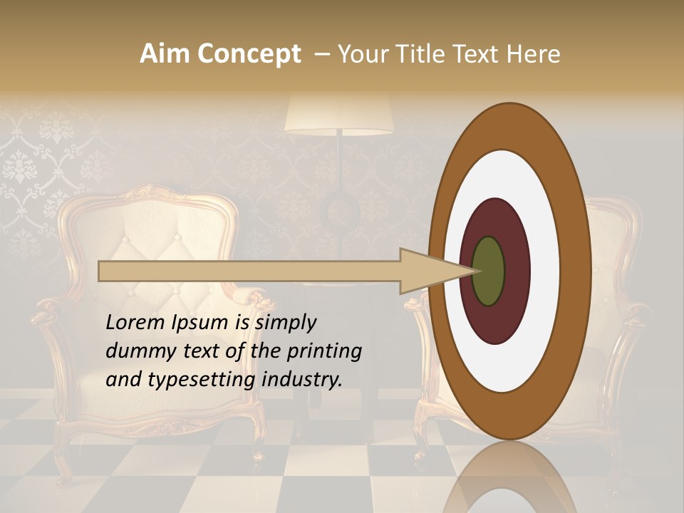 Living Pattern Furniture PowerPoint Template