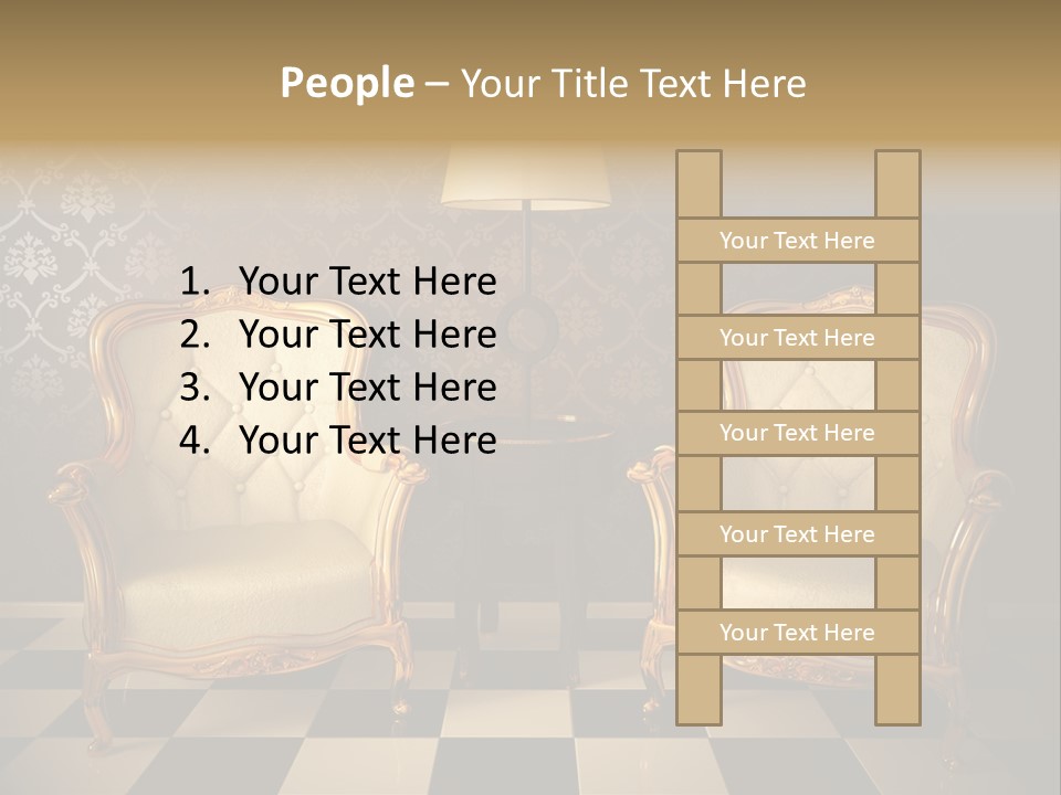 Living Pattern Furniture PowerPoint Template