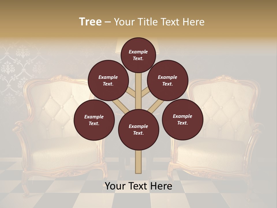 Living Pattern Furniture PowerPoint Template