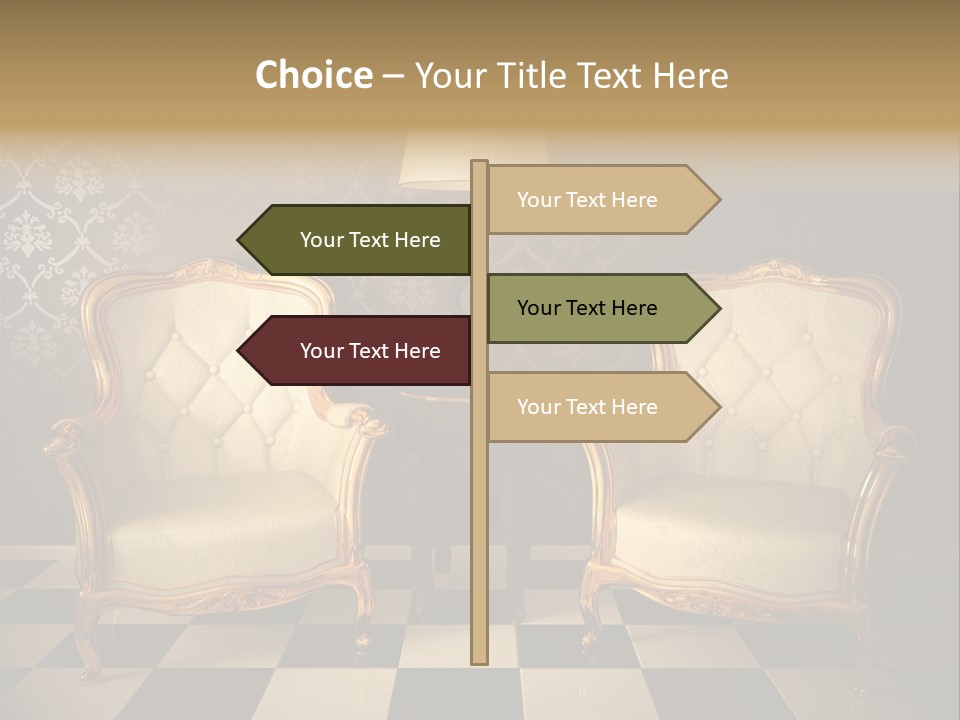 Living Pattern Furniture PowerPoint Template