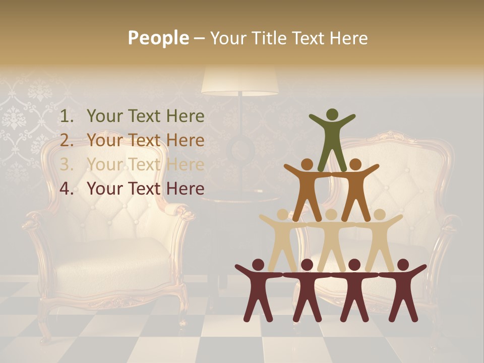 Living Pattern Furniture PowerPoint Template