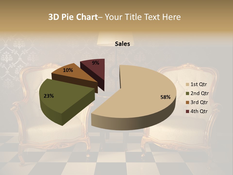 Living Pattern Furniture PowerPoint Template