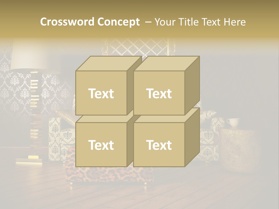 Classic Lamp Furniture PowerPoint Template