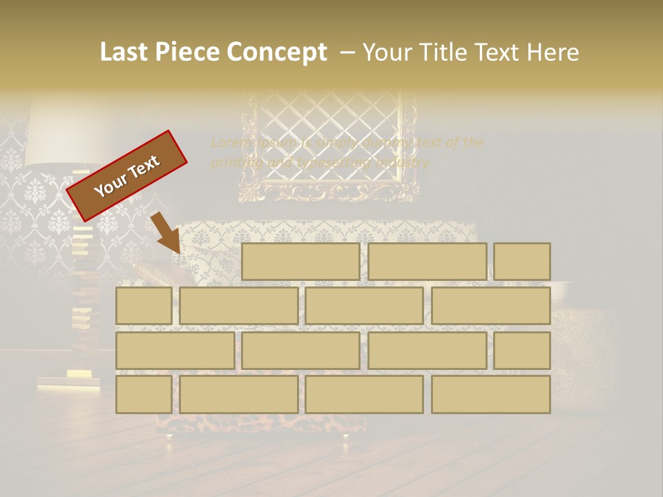 Classic Lamp Furniture PowerPoint Template