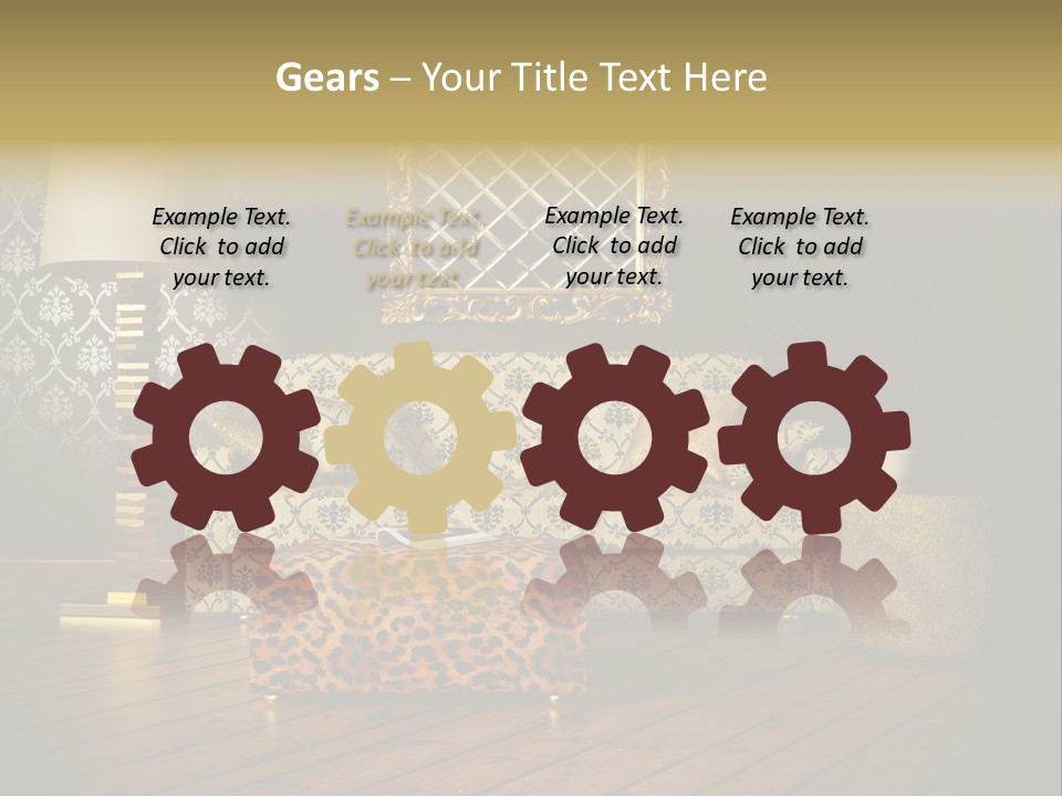 Classic Lamp Furniture PowerPoint Template