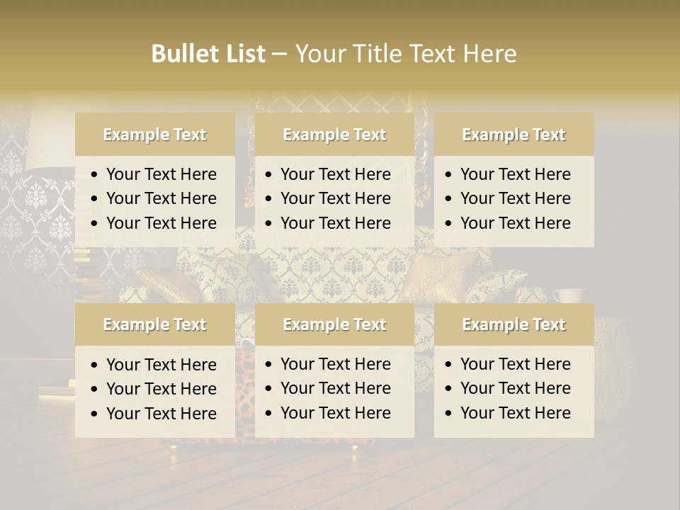 Classic Lamp Furniture PowerPoint Template