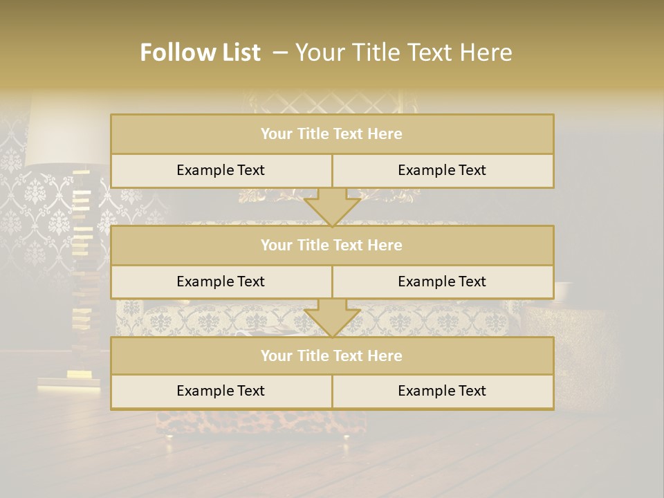 Classic Lamp Furniture PowerPoint Template