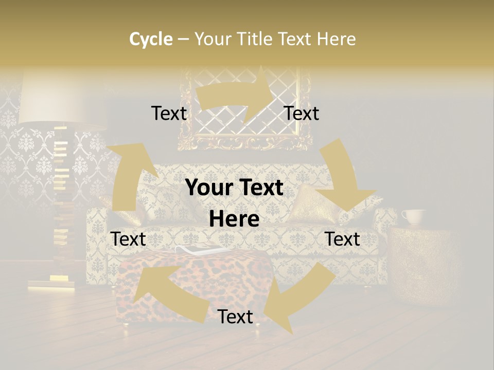 Classic Lamp Furniture PowerPoint Template