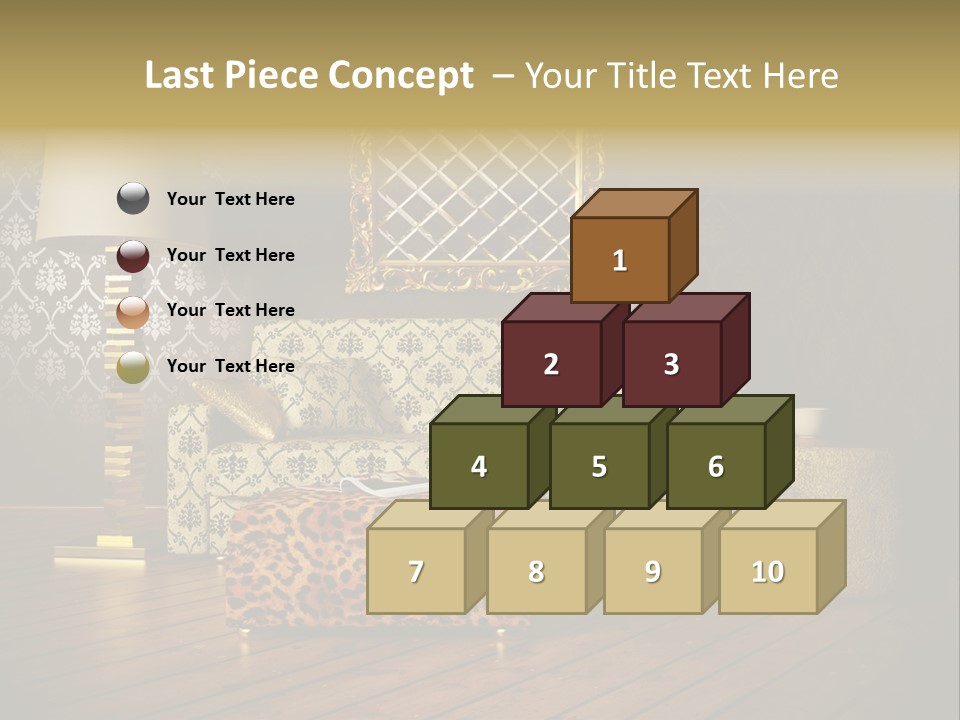 Classic Lamp Furniture PowerPoint Template