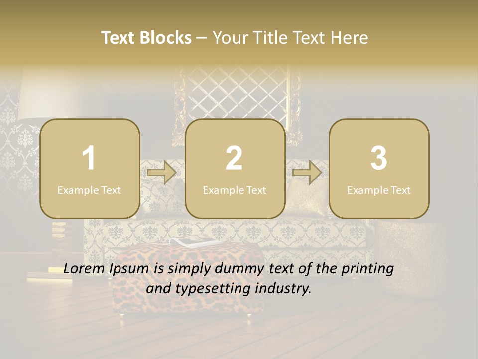 Classic Lamp Furniture PowerPoint Template
