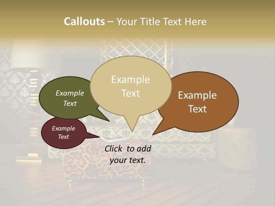 Classic Lamp Furniture PowerPoint Template