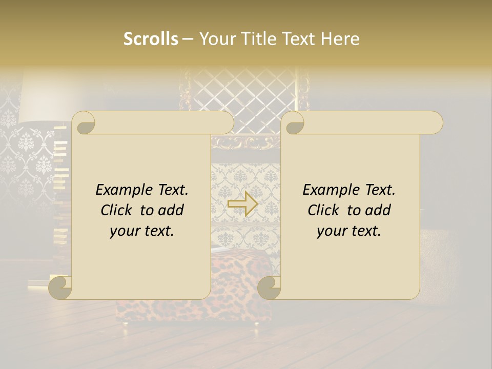 Classic Lamp Furniture PowerPoint Template