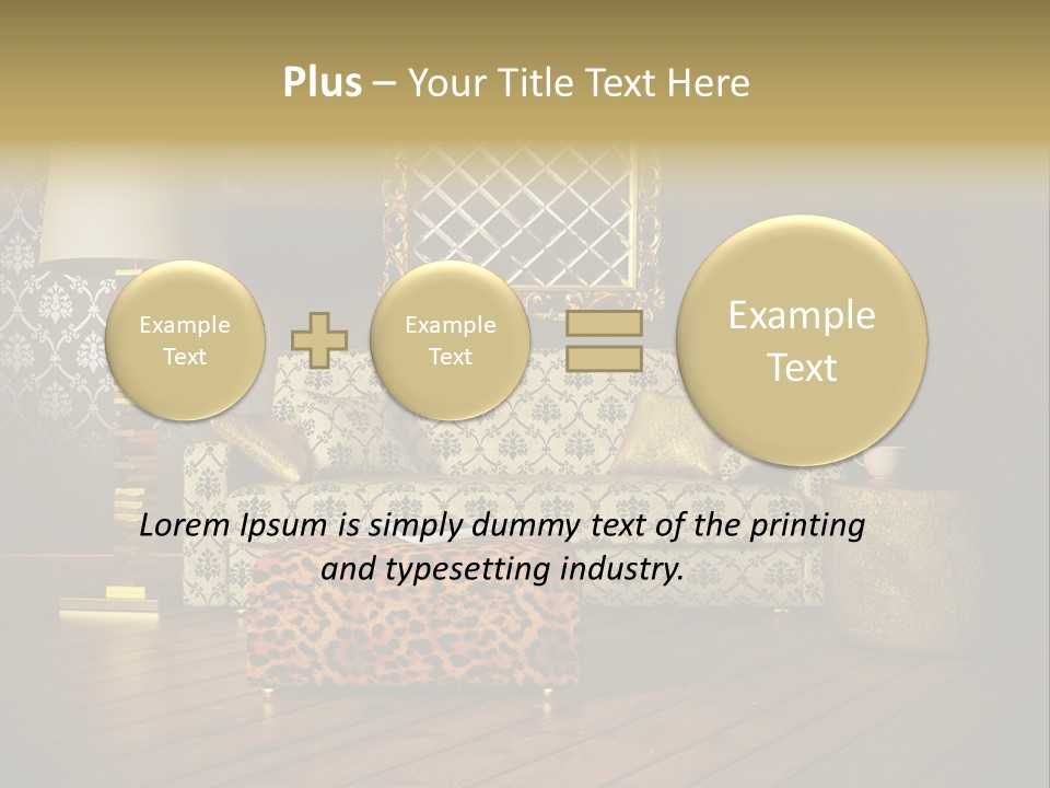 Classic Lamp Furniture PowerPoint Template