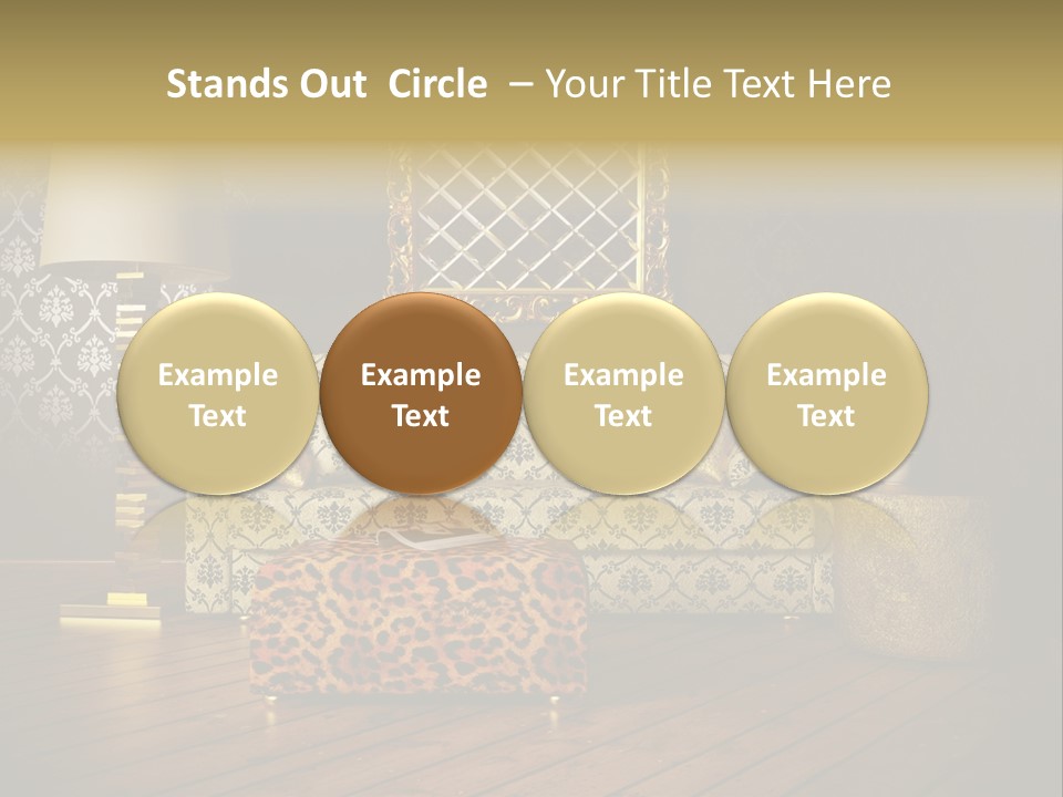 Classic Lamp Furniture PowerPoint Template