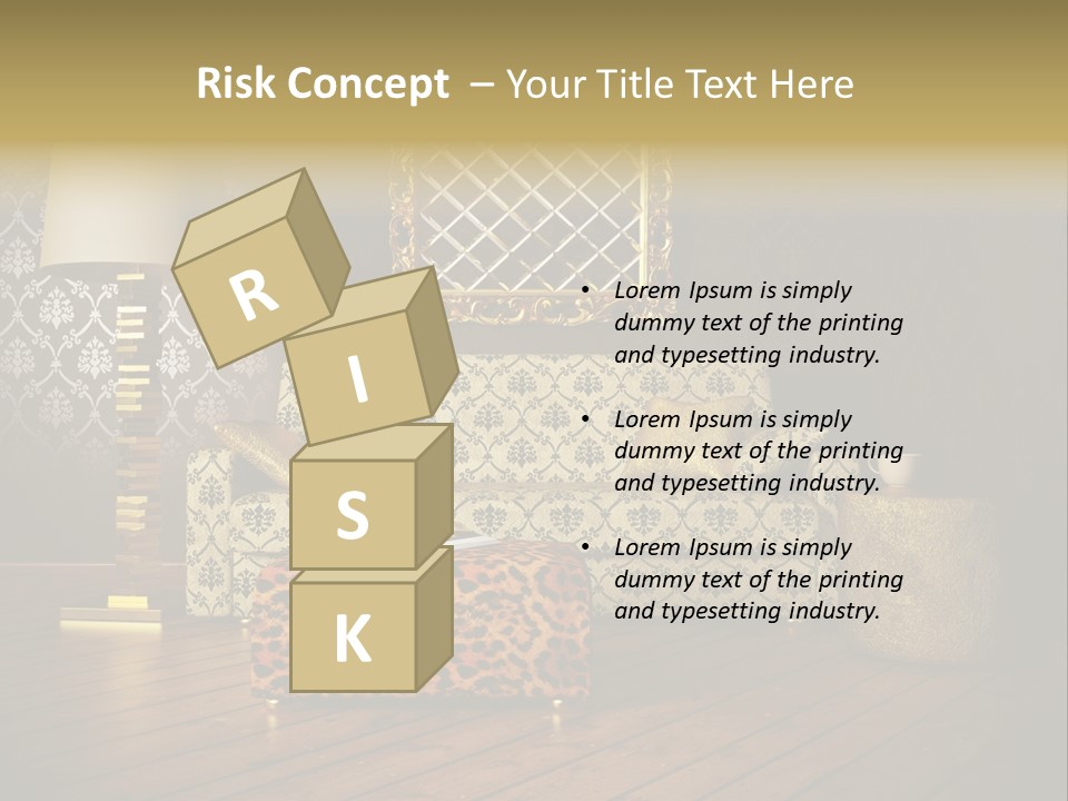 Classic Lamp Furniture PowerPoint Template