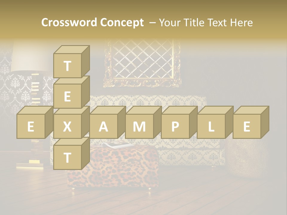 Classic Lamp Furniture PowerPoint Template