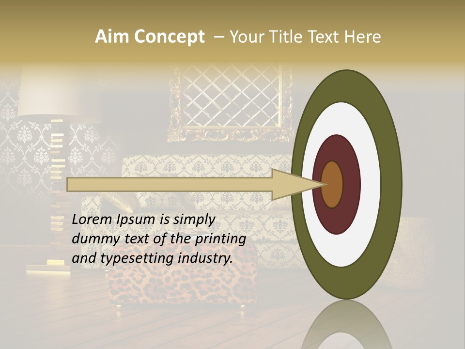 Classic Lamp Furniture PowerPoint Template