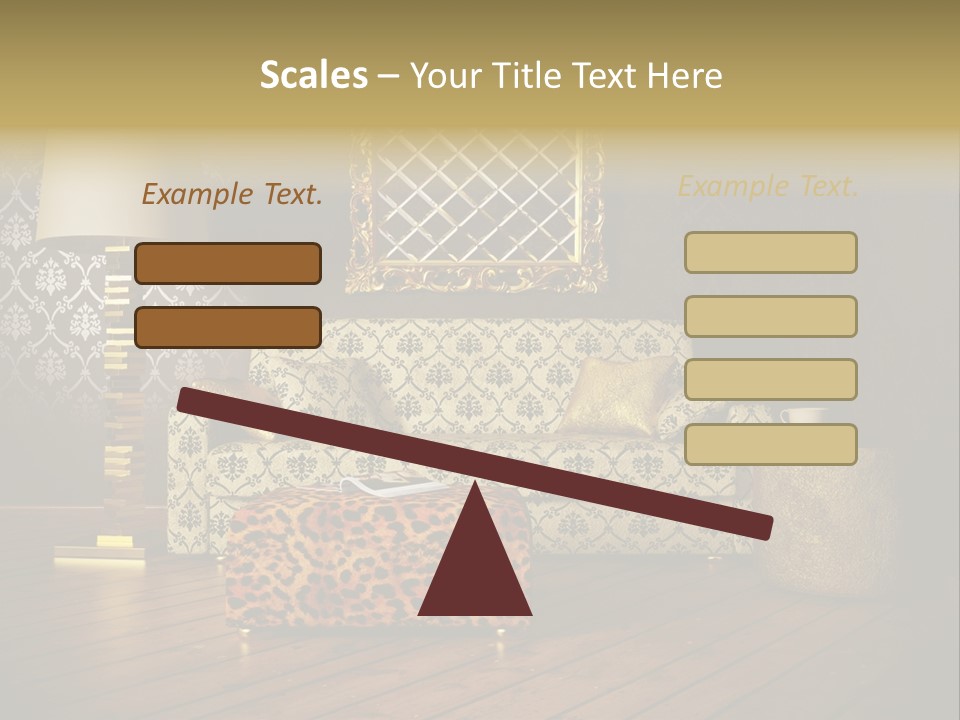 Classic Lamp Furniture PowerPoint Template