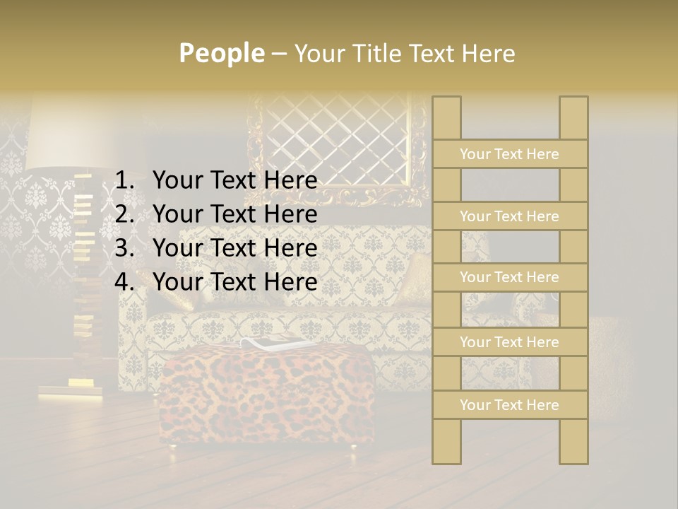 Classic Lamp Furniture PowerPoint Template