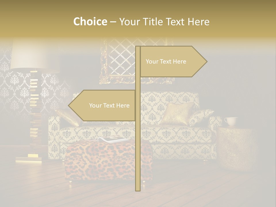 Classic Lamp Furniture PowerPoint Template