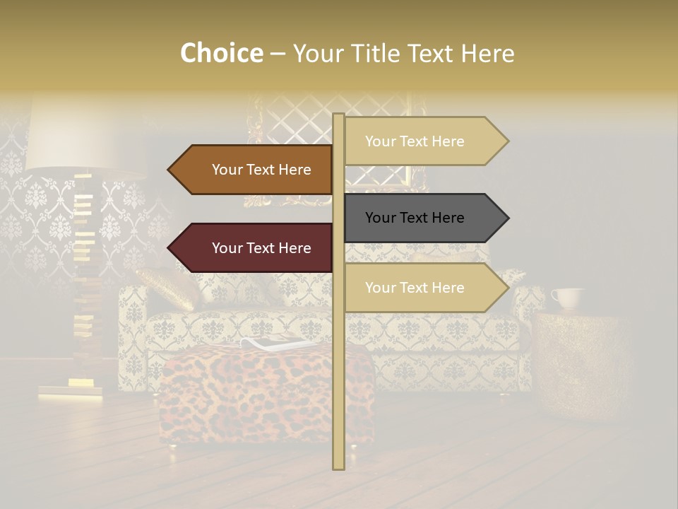 Classic Lamp Furniture PowerPoint Template