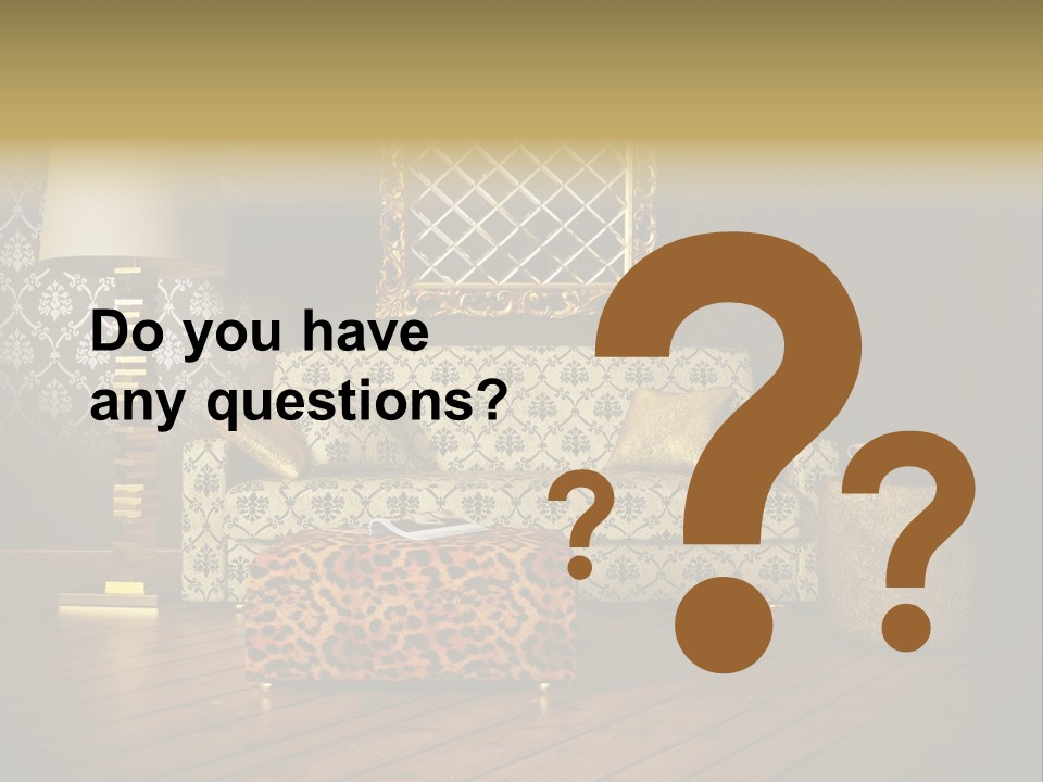 Classic Lamp Furniture PowerPoint Template